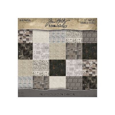 Tim Holtz® Idea-Ology™ - 8x8 Paper Palette Collection - Charcoal