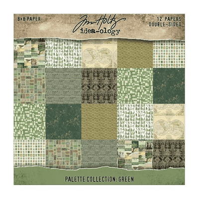 Tim Holtz® Idea-Ology™ - 8x8 Paper Palette Collection - Green