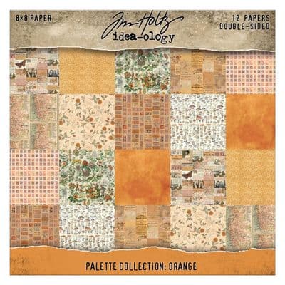 Tim Holtz® Idea-Ology™ - 8x8 Paper Palette Collection - Orange