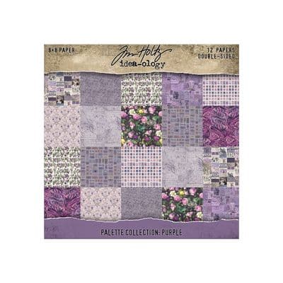 Tim Holtz® Idea-Ology™ - 8x8 Paper Palette Collection - Purple
