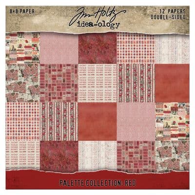 Tim Holtz® Idea-Ology™ - 8x8 Paper Palette Collection - Red