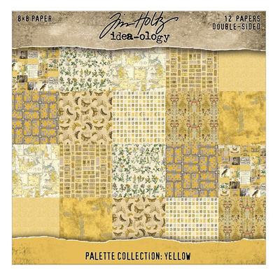 Tim Holtz® Idea-Ology™ - 8x8 Paper Palette Collection - Yellow