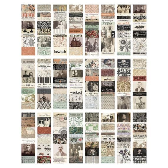 Tim Holtz® Idea-ology™ - Collage Strips Large, Halloween