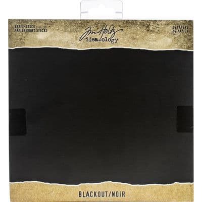 Tim Holtz® Idea-ology™ - Kraft-Stock 8x8 - Blackout