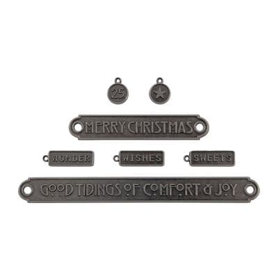 Tim Holtz® Idea-Ology™ - Word Plaques & Tags, Christmas 2024