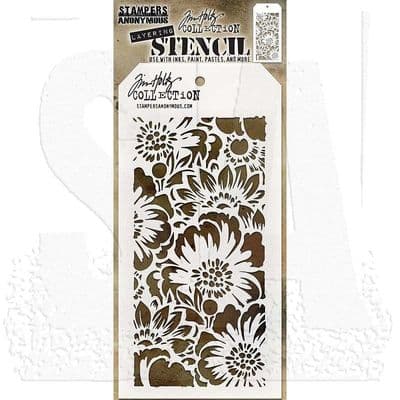 Tim Holtz Layering Stencil - Bouquet - THS143