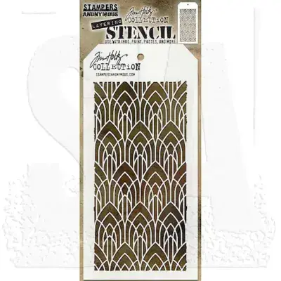 Tim Holtz Layering Stencil - Deco Arch
