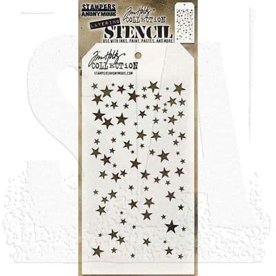 Tim Holtz Layering Stencil - Falling Stars