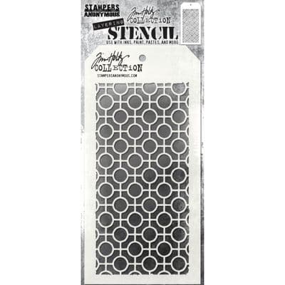 Tim Holtz Layering Stencil - Linked Circle