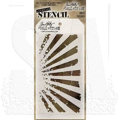 Tim Holtz Layering Stencil - Rays