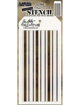Tim Holtz Layering Stencil - Shifter Mint - THS112