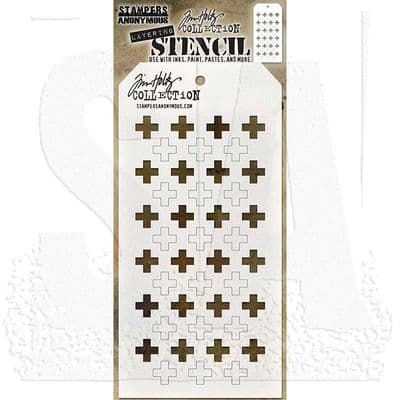 Tim Holtz Layering Stencil - Shifter Plus - THS122