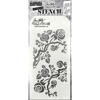 Tim Holtz Layering Stencil - Thorned