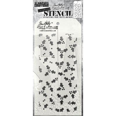 Tim Holtz Layering Stencil - Tiny Holly