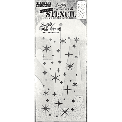 Tim Holtz Layering Stencil - Twinkle