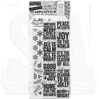 Tim Holtz Mixed Media Stamp and Stencil - Bold Tidings Mini Set #33