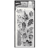 Tim Holtz Mixed Media Stamp and Stencil - Leaf Prints Set #67