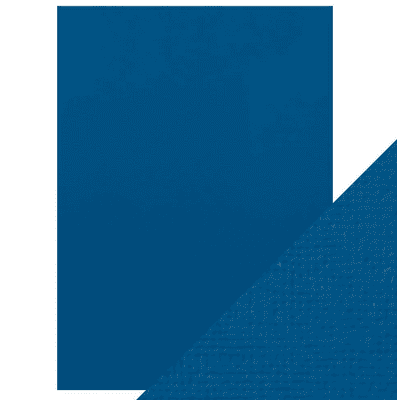 Tonic Craft Perfect - Classic Weave Textured Card A4 - French Blue