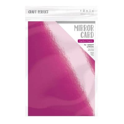 Tonic Craft Perfect - Mirror Card A4 - High Gloss - Magnificent Magenta