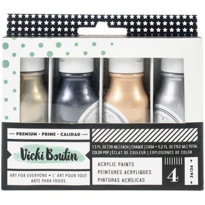Vicki Boutin Mixed Media Color Pop Acrylic Paint - Metallics