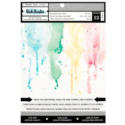 Vicki Boutin Mixed Media Foundations Paper 6x8 - White
