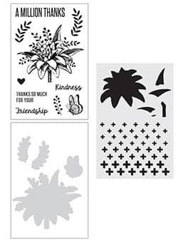 Wendy Vecchi Stamp, Die & Stencil Set - A Million Thanks 