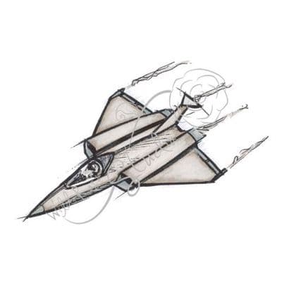 Wild Rose Studio - Fighter Jet – Clear Stamp - CL093