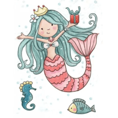 Wild Rose Studio - Mermaid Birthday – Clear Stamp