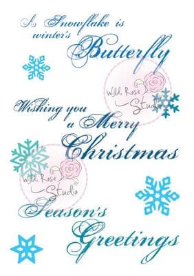 Wild Rose Studio - Swirly Greetings – Clear Stamp