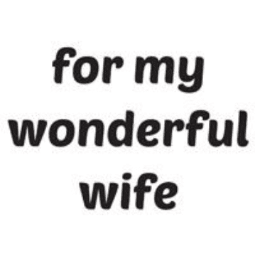 Woodware Clear Minis Just Words Stamp - For My Wonderful Wife