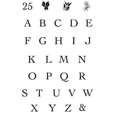 Woodware Clear Singles Stamp - Alphabet Tiles