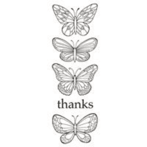 Woodware Clear Singles Stamp - Butterflies ^