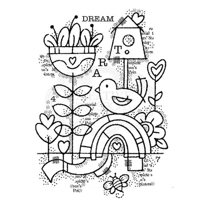Woodware Clear Singles Stamp - Dream Garden ^