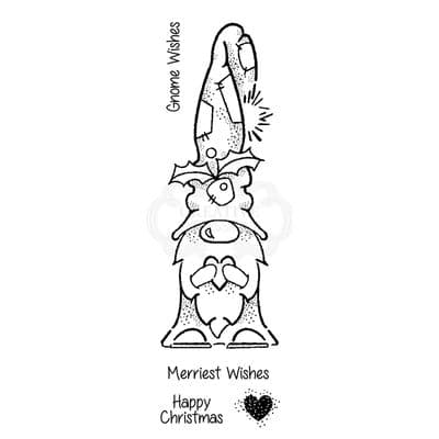 Woodware Clear Singles Stamp - Gnome Wishes ^