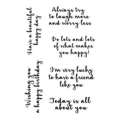 Woodware Clear Singles Stamp - Happy Thought