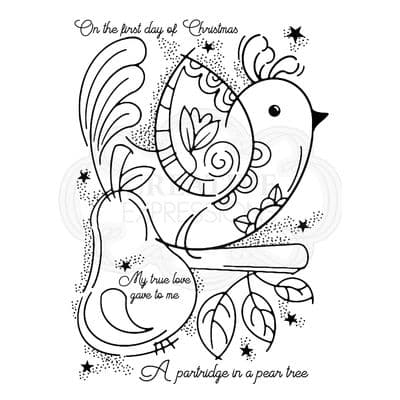 Woodware Clear Singles Stamp - Partridge