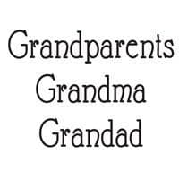 Woodware - Grandparents Grandma Grandad - Clear Magic Just Words Tiddler - JWS040