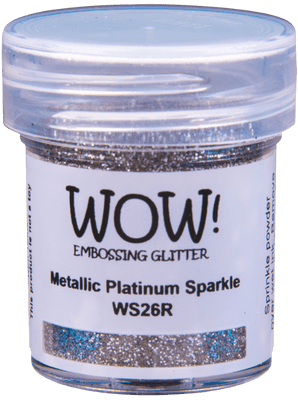 WOW! Embossing Glitter - Metallic Platinum Sparkle - WS26R