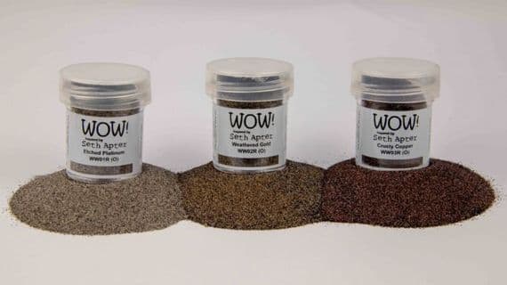 WOW!  Embossing Powder Trio - Apterfied Metalz Seth Apter Exclusive