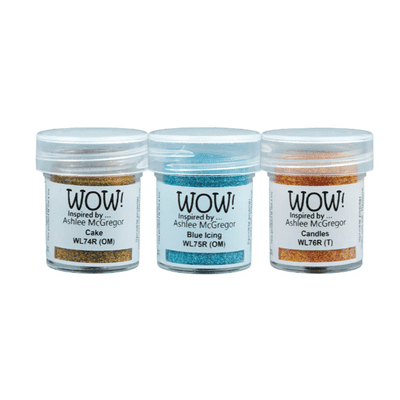 WOW! Embossing Powder Trio - Birthday Cake Ashlee McGregor Exclusive