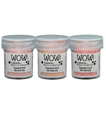 WOW!  Embossing Powder Trio - Dappled Effects Marion Emberson Exclusive