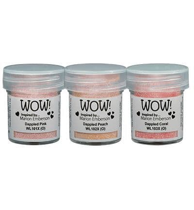 WOW!  Embossing Powder Trio - Dappled Effects Marion Emberson Exclusive