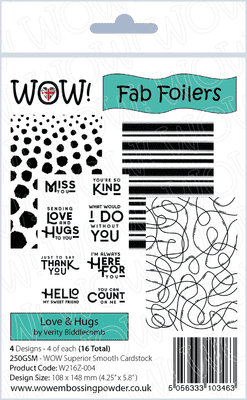 WOW! Fab Foilers - Love & Hugs (by Verity Biddlecombe)