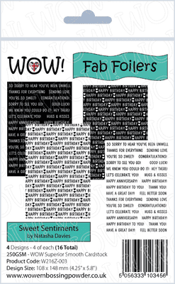WOW! Fab Foilers - Sweet Sentiments (by Natasha Davies)