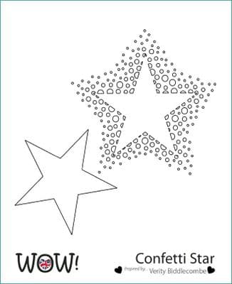 WOW! Stencil - Confetti Star (by Verity Biddlecombe)