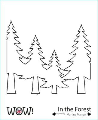 WOW! Stencil - In The Forest (by Martina Manger)