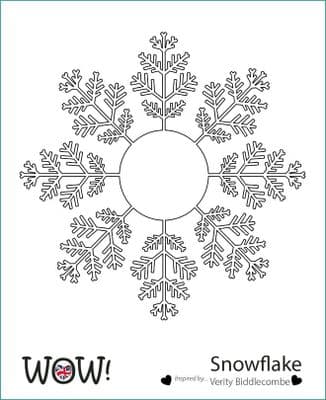 WOW! Stencil - Snowflake (by Verity Biddlecombe)