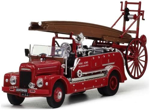 80m F176001 Dennis F2 Pump Escape Hong Kong Fire Truck Series, 1:76 Scale