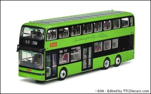 80m KMB2024005 KMB Kowloon Motor Bus BYD B12D Rte 213M 1:76 Scale