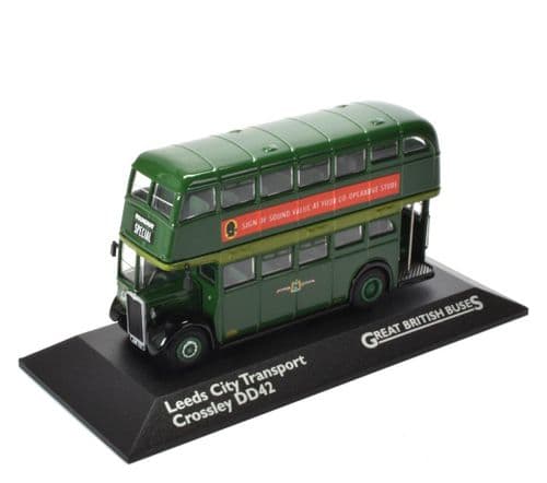 Atlas Editions 4655 119 Crossley DD42 Double Deck Bus Leeds City Transport